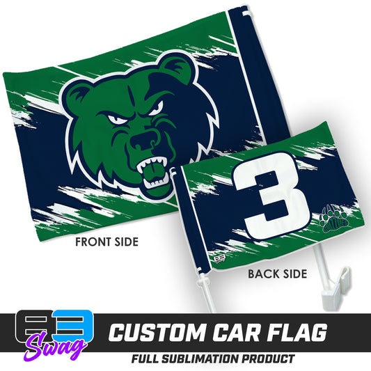 Double Sided Car Flag - Creekview Grizzlies