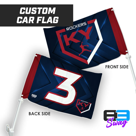 KY Rockers Softball - Car Flag