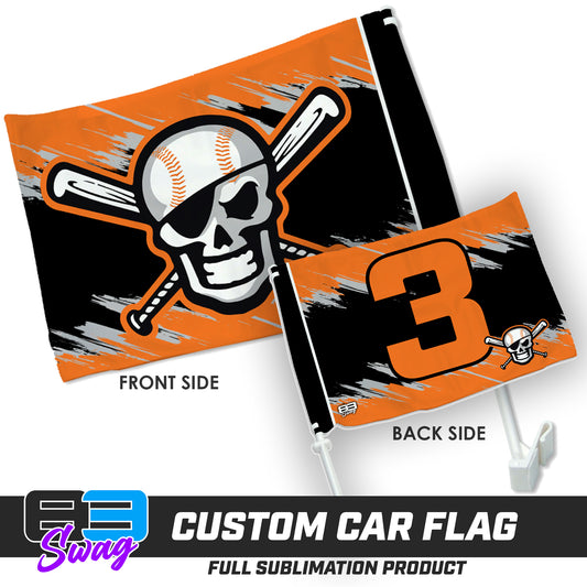 Double Sided Car Flag - Hoover Hooligans Baseball