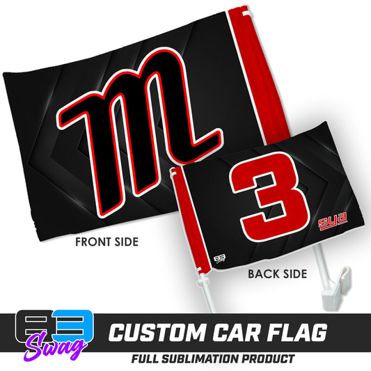 Double Sided Car Flag - SYA Mets V1