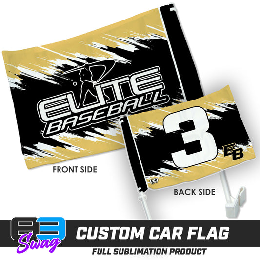 Double Sided Car Flag - Elite Baseball