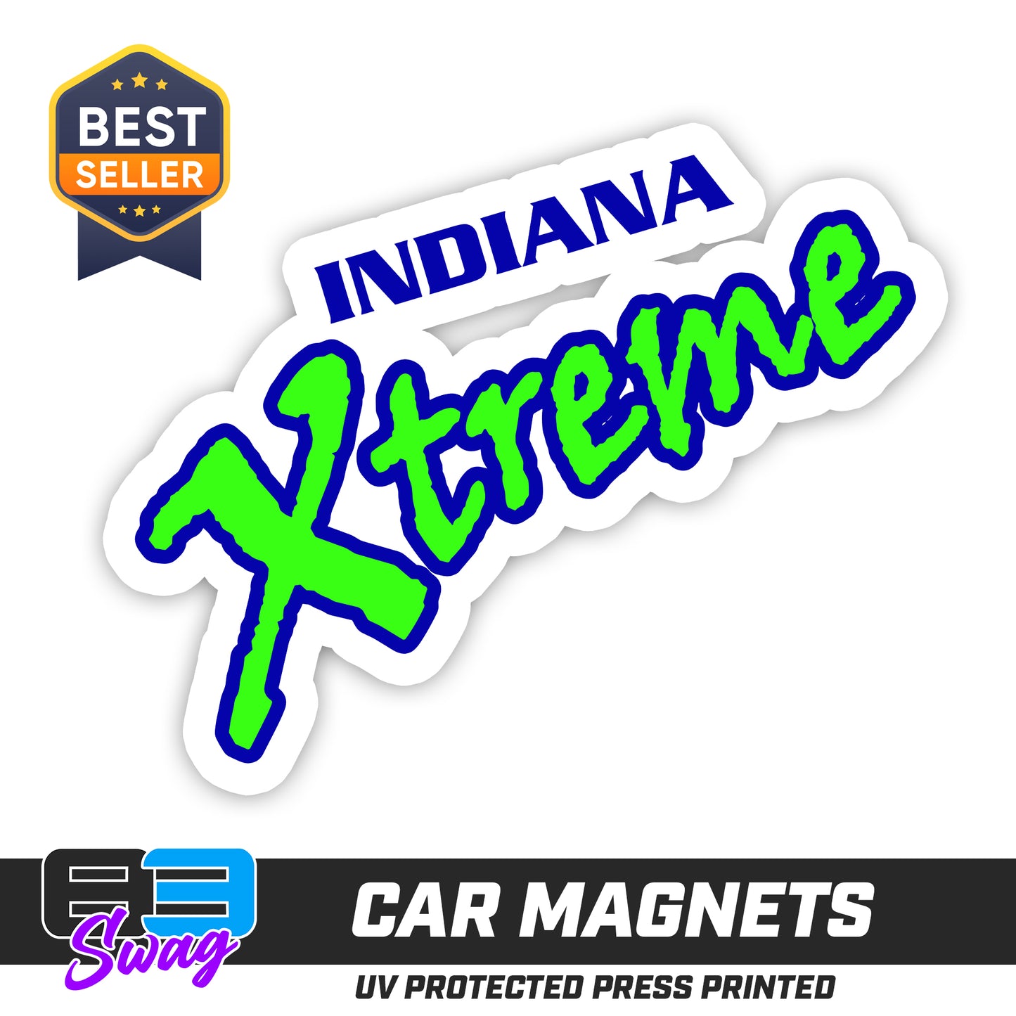 (12 Pack) Logo 4" Magnets - Indiana Xtreme Softball