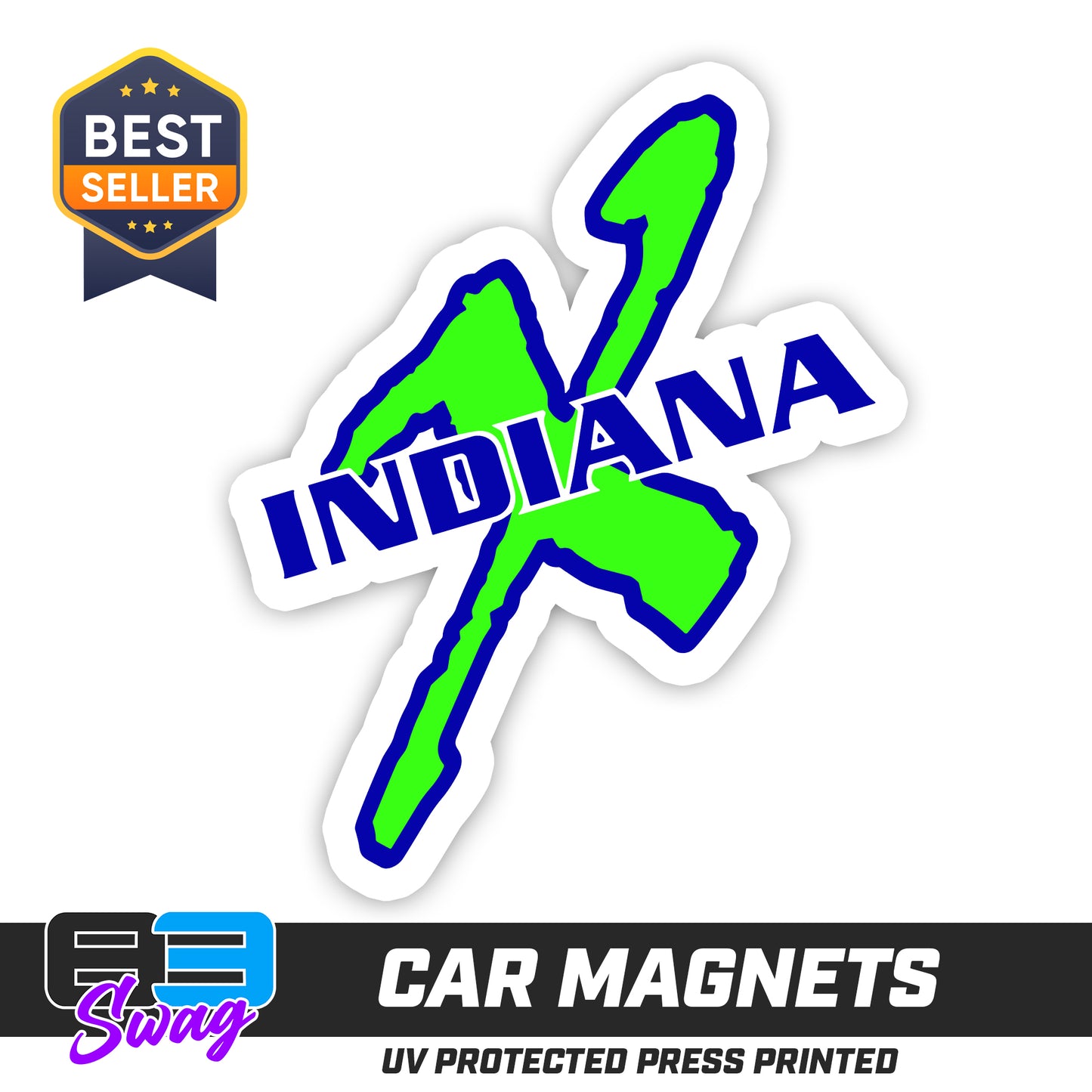 (12 Pack) Logo 4" Magnets - Indiana Xtreme Softball