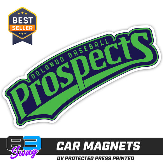 (12 Pack) Logo 4" Magnets - Orlando Baseball Prospects - OBP