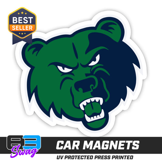 (12 Pack) Logo 4" Magnets - Creekview Grizzlies