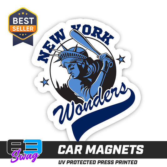 (12 Pack) Logo 4" Magnets - New York Wonders V1