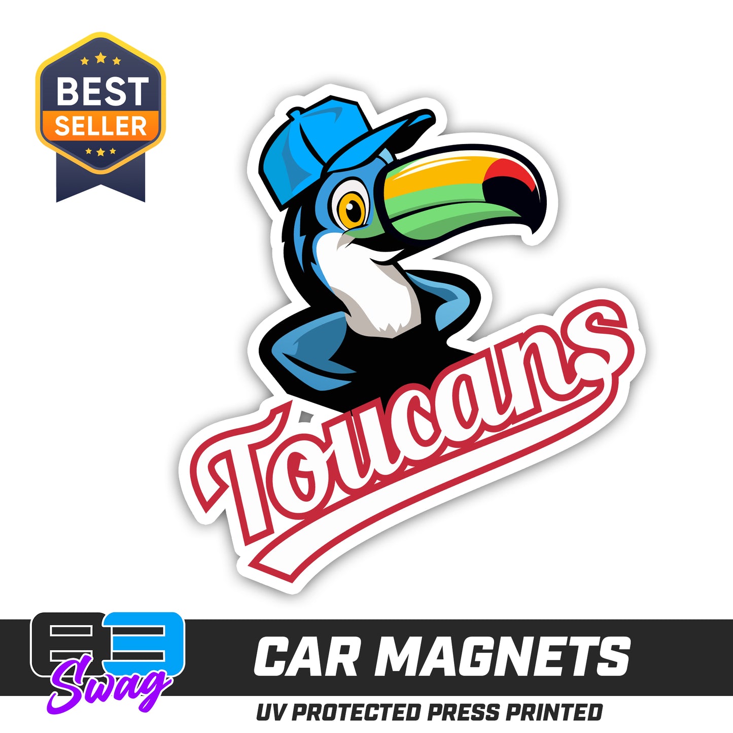 (12 Pack) Logo 4" Magnets - Toucans Baseball LV