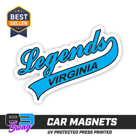 (12 Pack) Logo 4" Magnets - Virginia Legends Softball