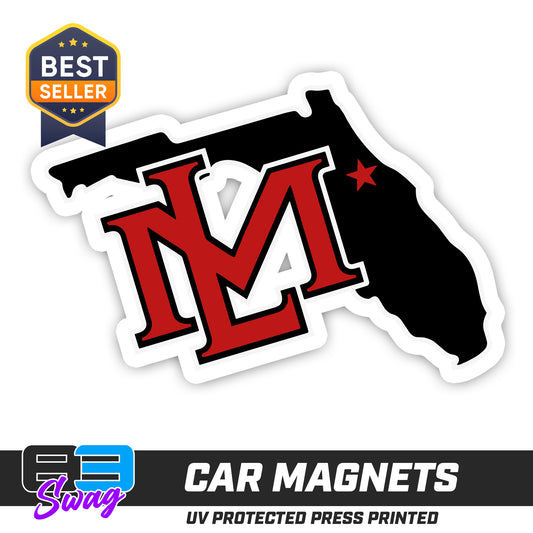 (12 Pack) Logo 4" Magnets - Lake Mary All Stars Softball