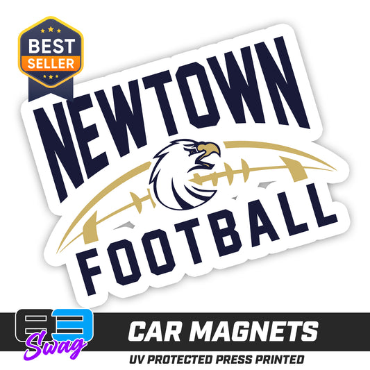 (12 Pack) Logo 4" Magnets - Newtown Football