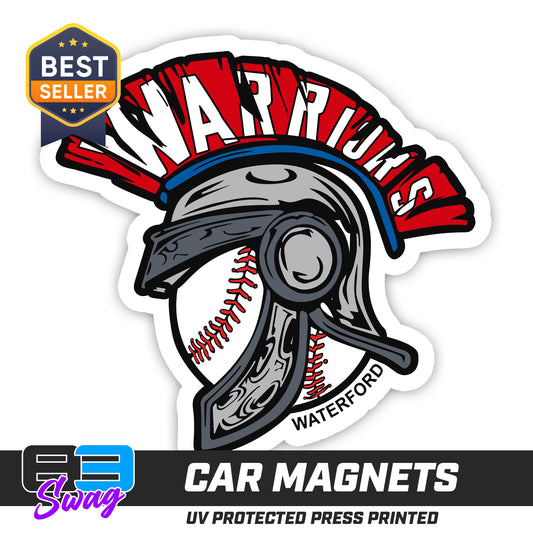 (12 Pack) Logo 4" Magnets - Waterford Warriors