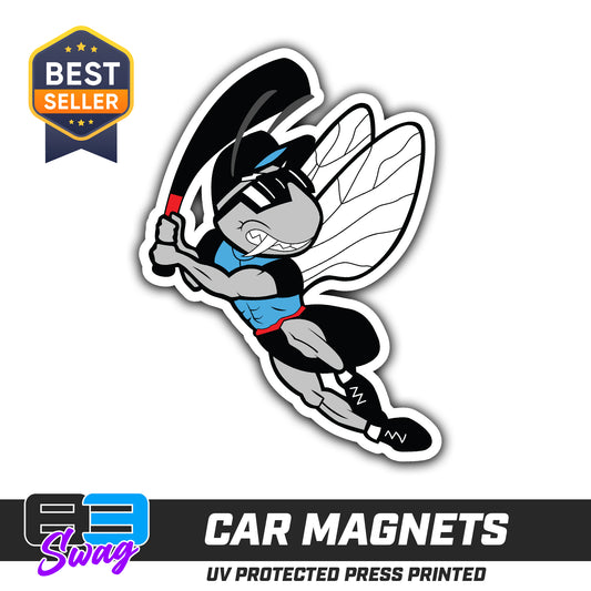 (12 Pack) Logo 4" Magnets - NBC Gnats Baseball