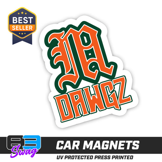 (12 Pack) Logo 4" Magnets - Miami Metro Dawgz