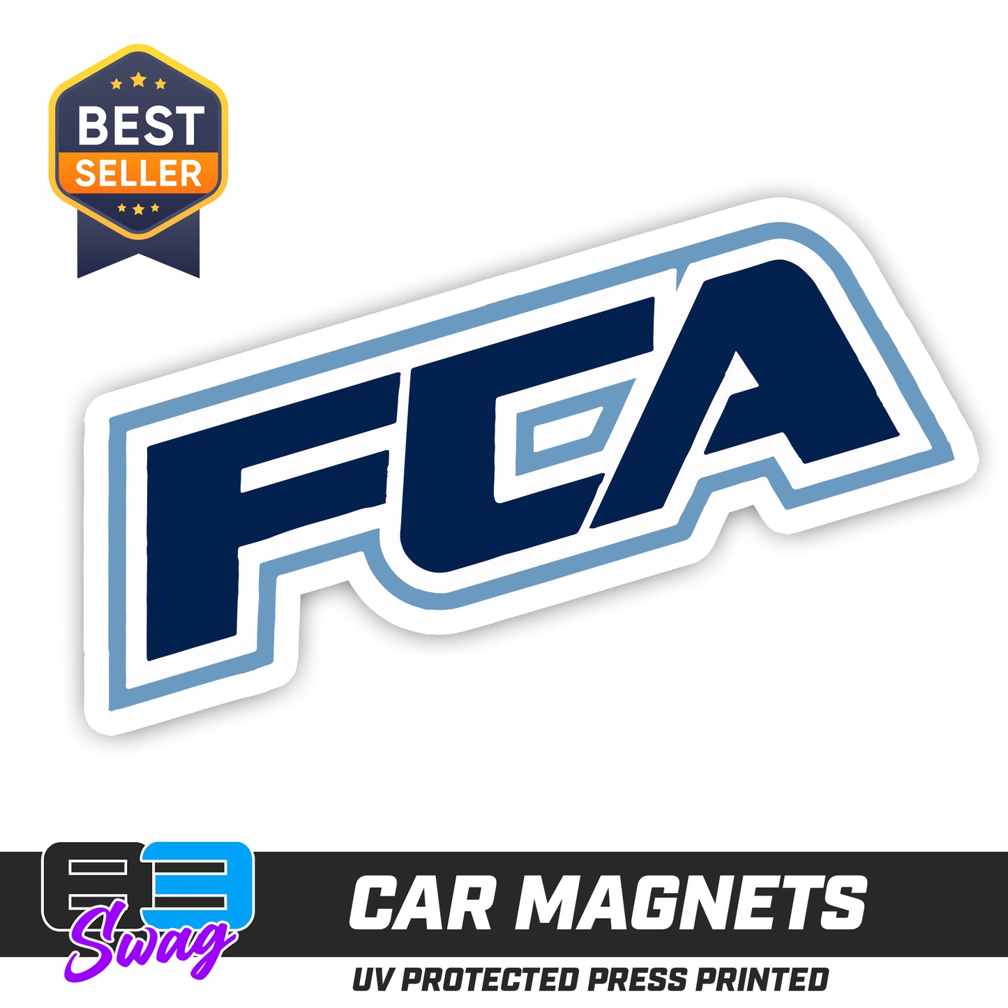 (12 Pack) Logo 4" Magnets - FCA BASEBALL