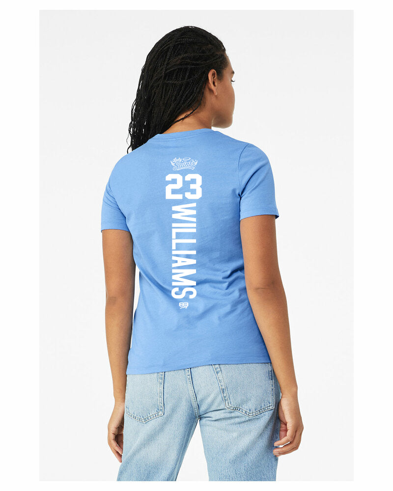 Bella + Canvas B6400 Women's Relaxed Jersey Short-Sleeve T-Shirt - Lady Saints Softball