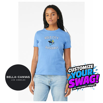 Bella + Canvas B6400 Women's Relaxed Jersey Short-Sleeve T-Shirt - Bold City Bandits Baseball