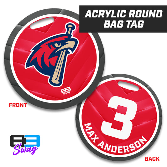 MSA Redtails Baseball 2024 Edition - 4" Circle Hard Acrylic Bag Tag