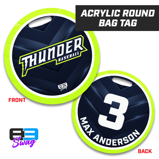 PVAA Thunder 2024 Edition - 4" Circle Hard Acrylic Bag Tag
