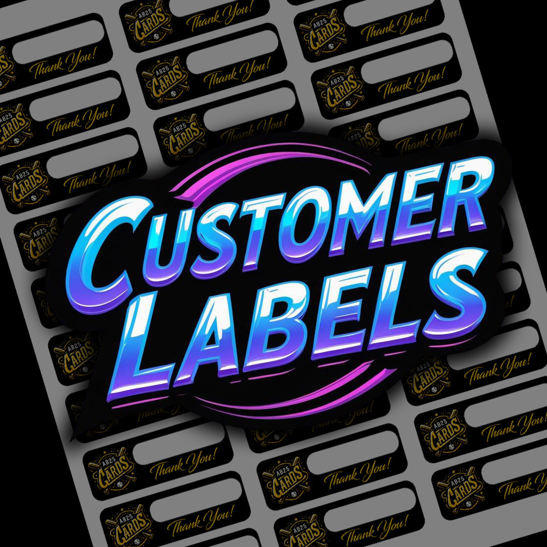 Custom Customer Name Sticker Sheets