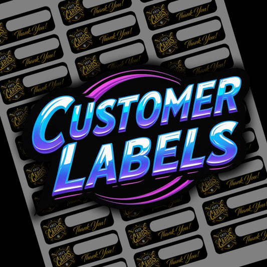 Custom Customer Name Sticker Sheets