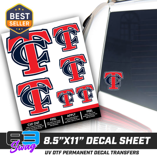 Logo Decal Pack Sheet - Town N Country Baseball