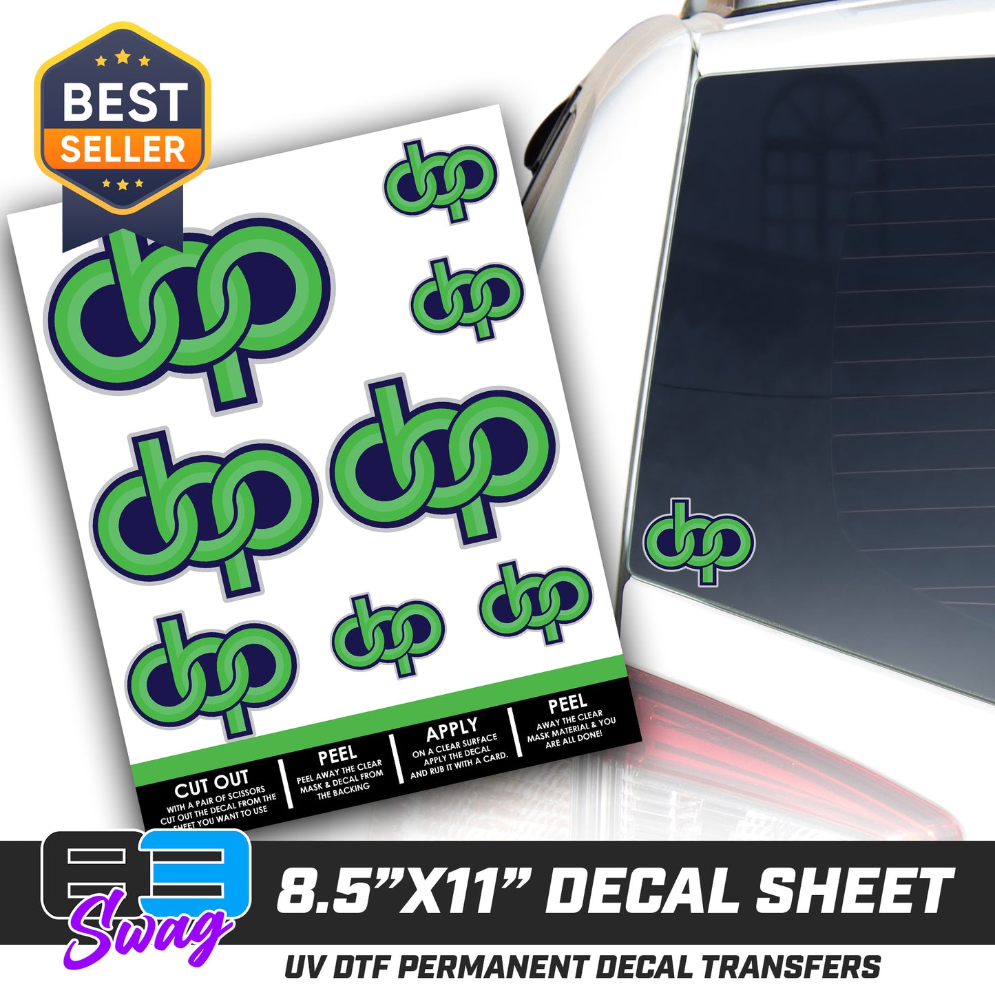 Logo Decal Pack Sheet - Orlando Baseball Prospects - OBP