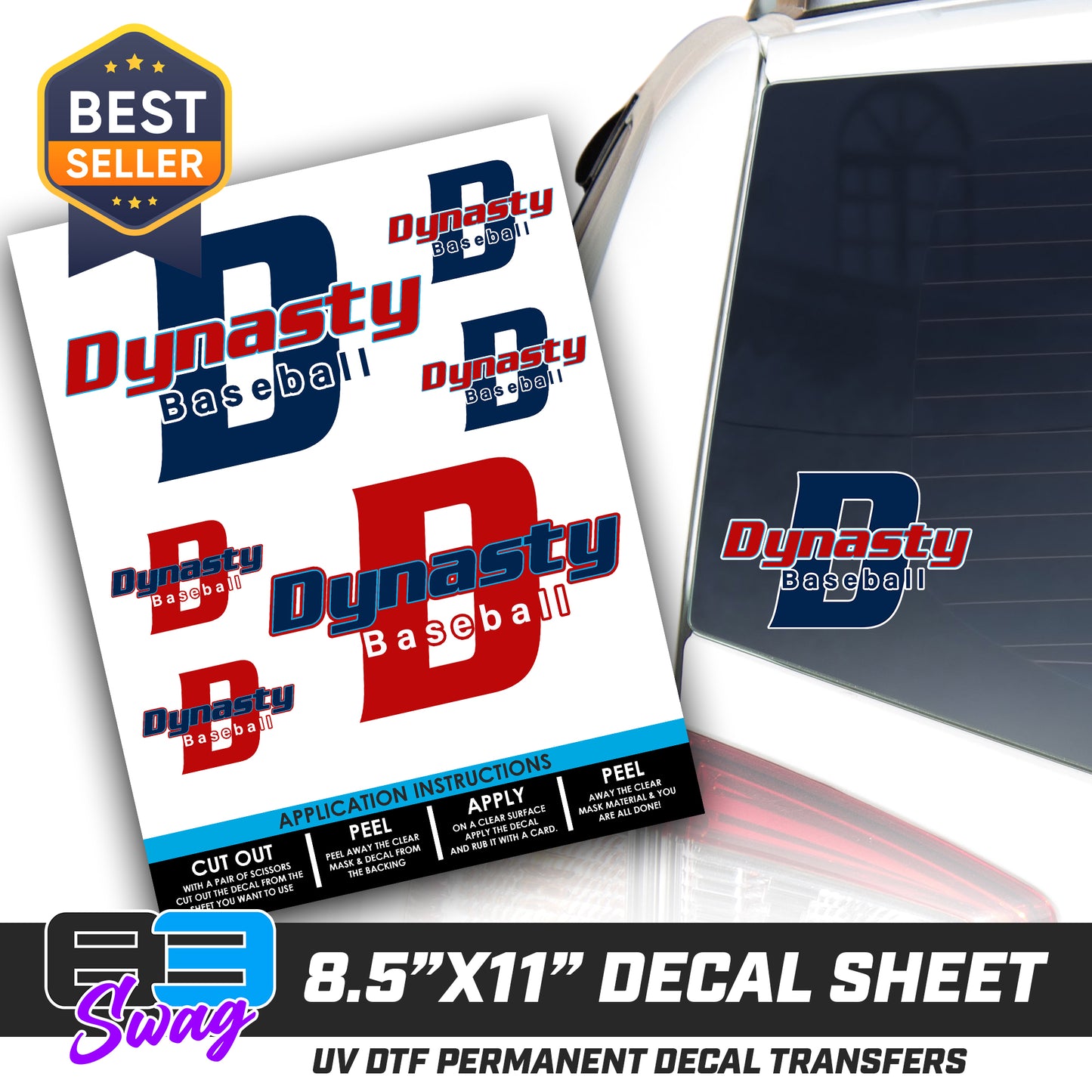 Logo Decal Pack Sheet - North Florida Dynasty