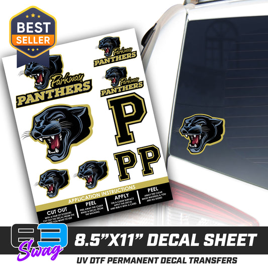 Logo Decal Pack Sheet - Parkway High School Panthers