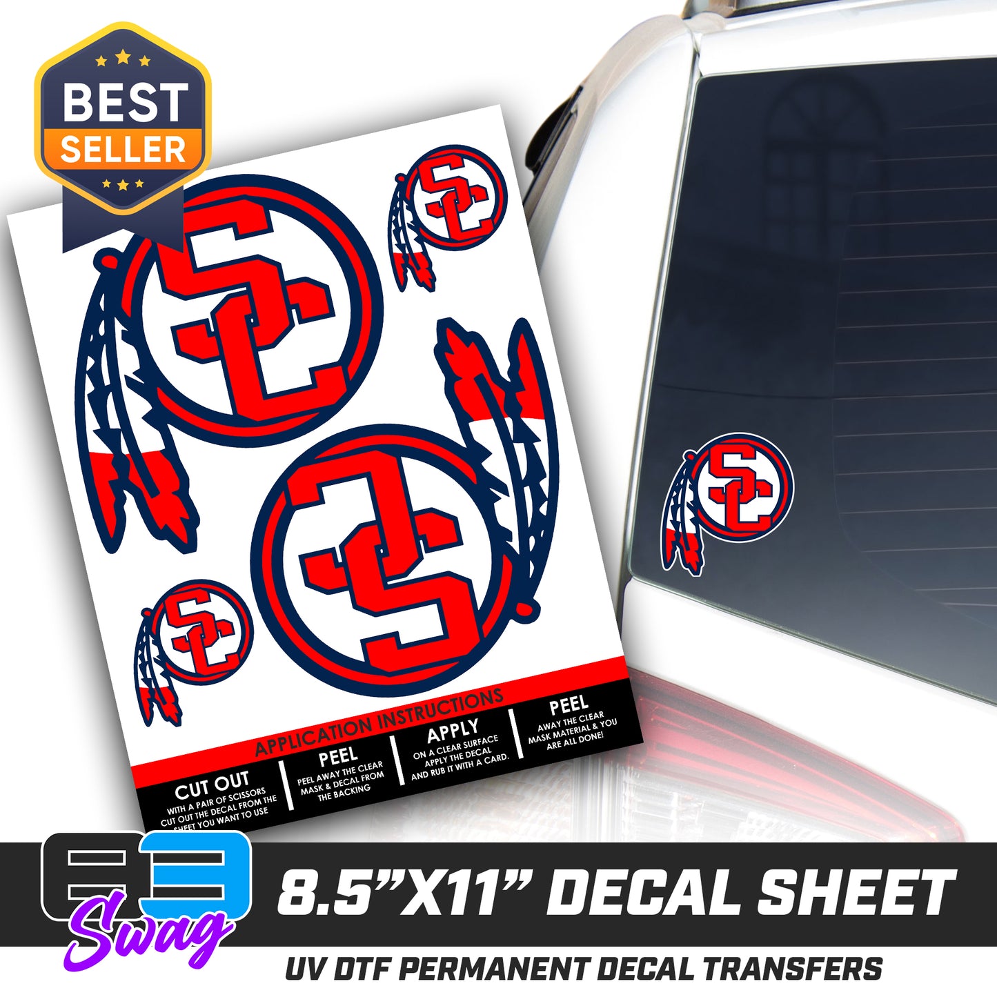 Logo Decal Pack Sheet - South Cherokee Indians