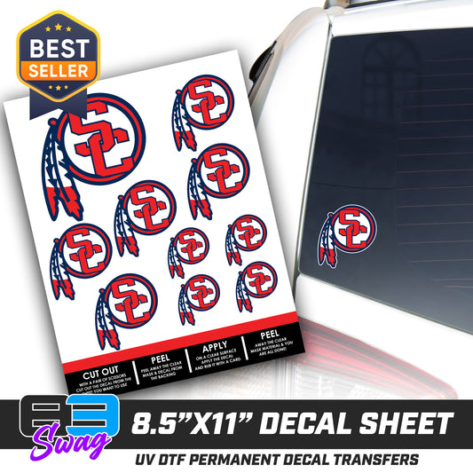 Logo Decal Pack Sheet - South Cherokee Indians