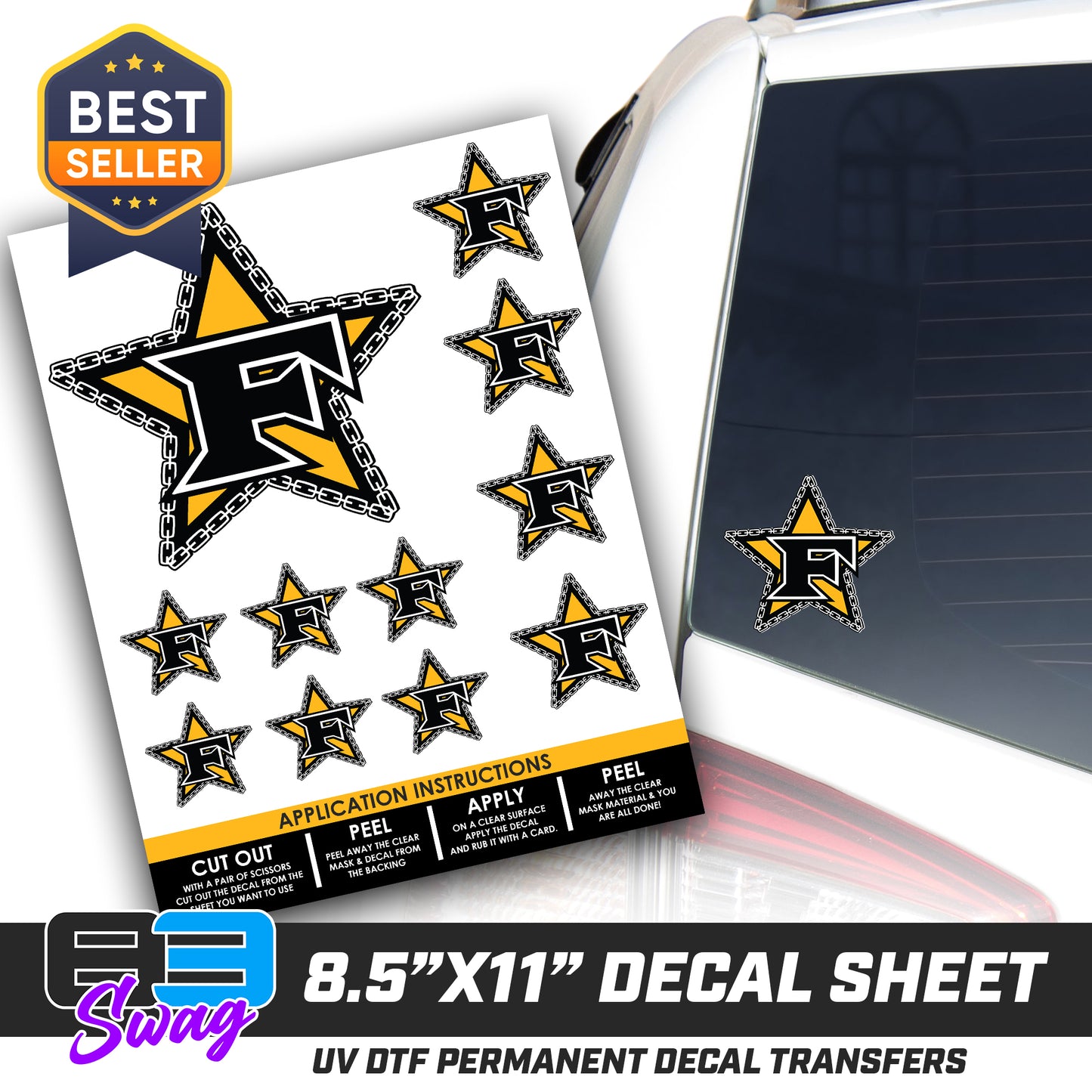Logo Decal Pack Sheet - 5 Star Mafia Baseball