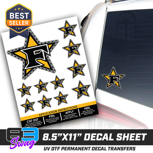 Logo Decal Pack Sheet - 5 Star Mafia Baseball