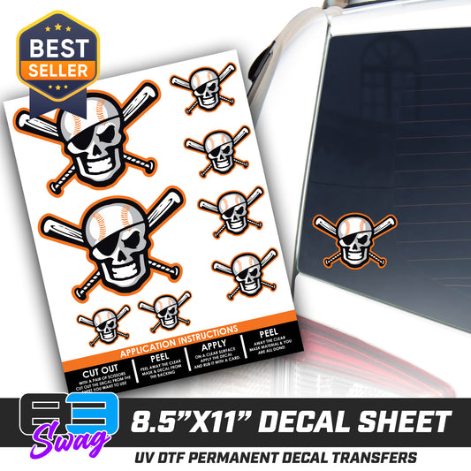 Logo Decal Pack Sheet - Hoover Hooligans Baseball