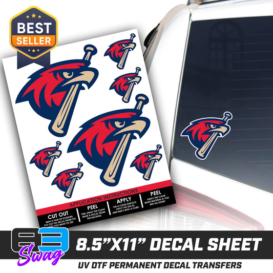 Logo Decal Pack Sheet - MSA Redtails Baseball