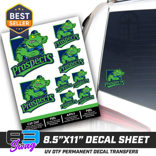 Logo Decal Pack Sheet - Orlando Baseball Prospects - Swamp Kings