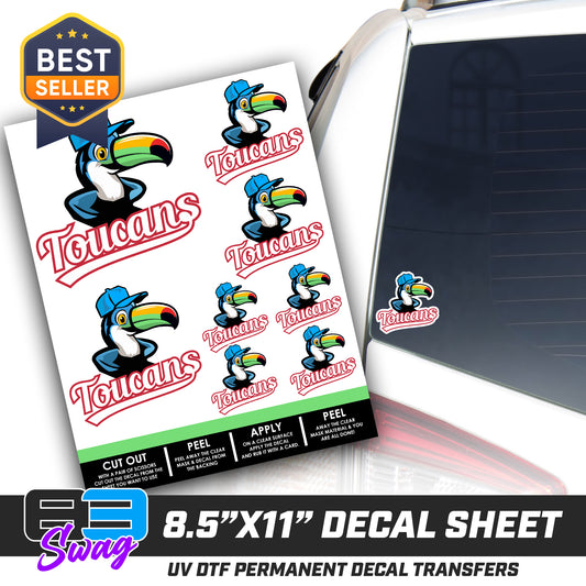 Logo Decal Pack Sheet - Toucans Baseball LV