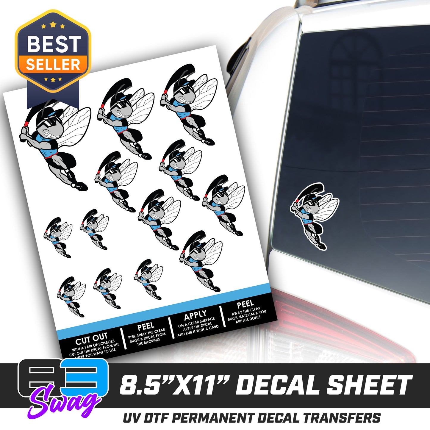 Logo Decal Pack Sheet - NBC Gnats Baseball