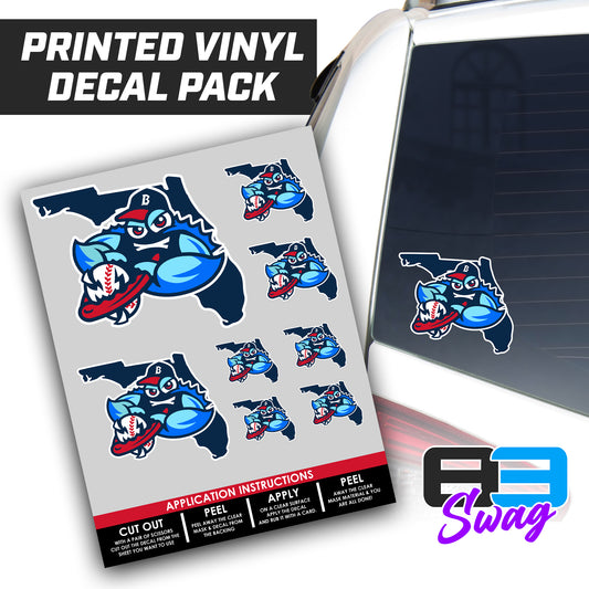 FCA BlueClaws 2024 Edition - Logo Decal Pack Sheet