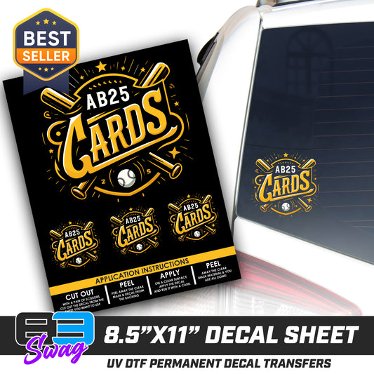 Logo Decal Pack Sheet - AB25Cards