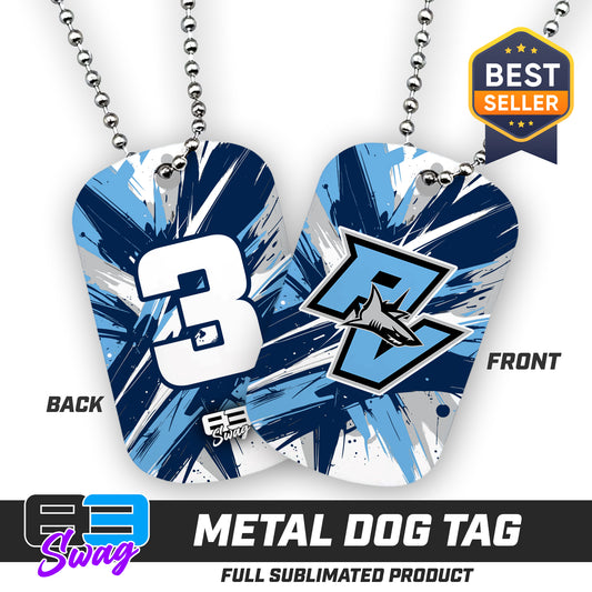 Double Sided Dog Tag - Ponte Vedra Sharks Baseball 2026 Version
