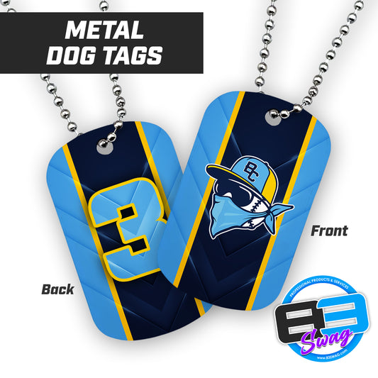 NEW! Bold City Bandits - Double Sided Dog Tags - Includes Chain