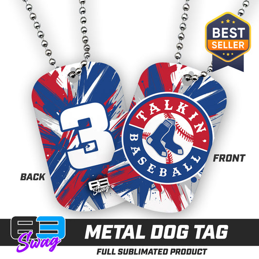 CUSTOM - Double Sided Dog Tag - Talkin Baseball