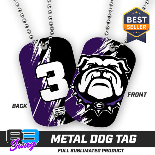Double Sided Dog Tag - Geraldine Bulldogs Football