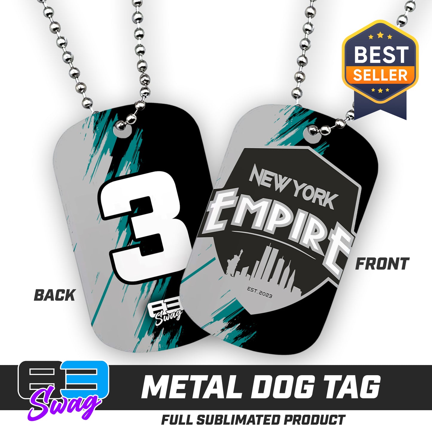 Double Sided Dog Tag - New York Empire Softball