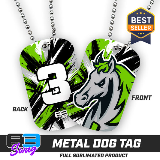Double Sided Dog Tag - Mustangs