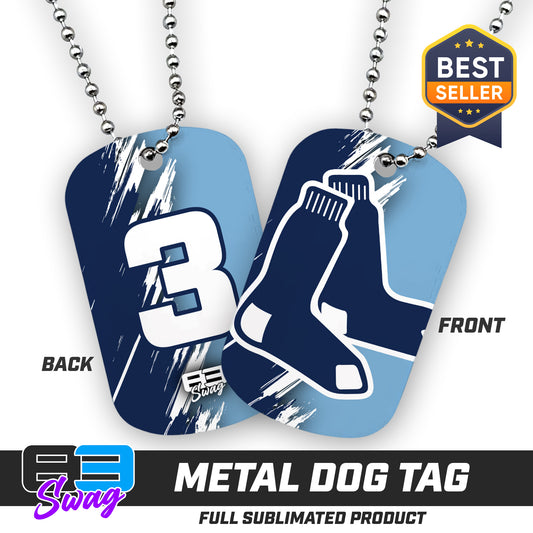 Double Sided Dog Tag - Blue Sox