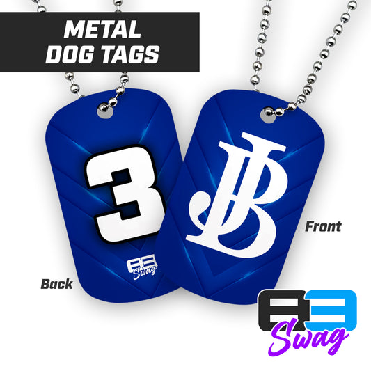 Jax Beach Baseball - JB VERSION - Double Sided Dog Tags - Includes Chain