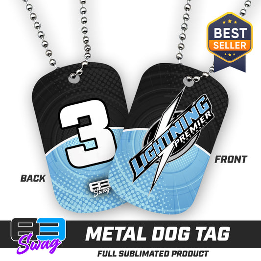 CUSTOM - Double Sided Dog Tag - Lightning Premier Softball