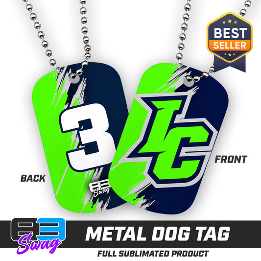 Double Sided Dog Tag - Indy Clutch Baseball