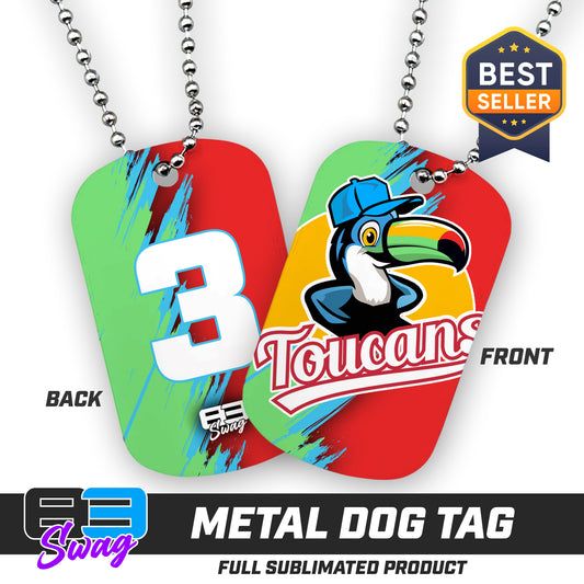 Double Sided Dog Tag - Toucans Baseball LV
